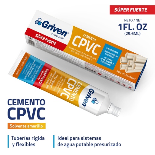 [6-900] PEGA SOLDAR NARANJA A C 29,6 ml  GRIVEN 6-900