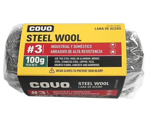 [6-903] LANA DE ACERO NUM 3 100GR COVO 6-903