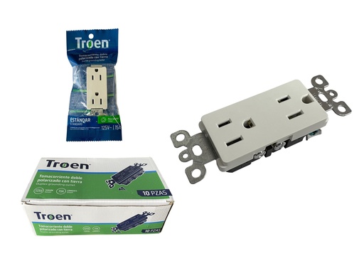 [6-927] TOMA DOBLE C/TIERRA S/TAPA TROEN 6-927