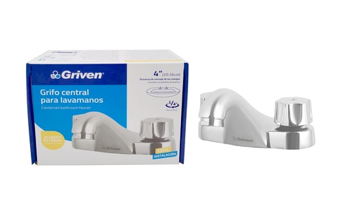 [6-969] LLAVE LAVAMANO DOBLE METALICA GRIVEN 6-969