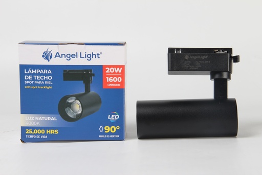 [6-985] LAMPARA NEGRA P/RIEL x 20W ANGEL LIGHT 6-985