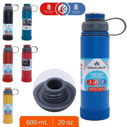 [10-145] BOTELLA TERMICA 600ML EXCALIBUR 10-145