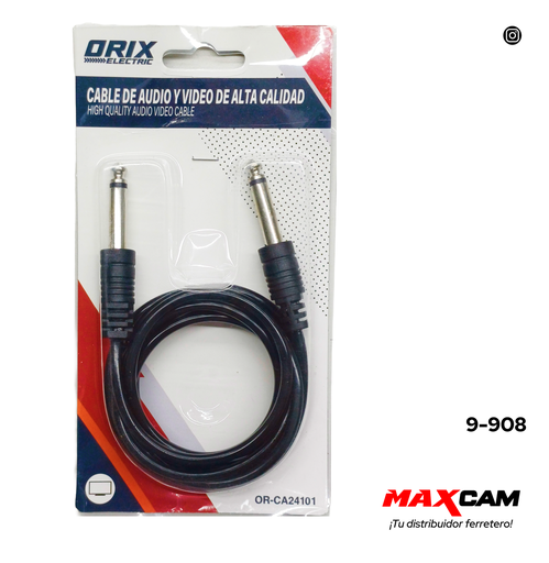 [9-908] CABLE DE AUDIO PLUG A PLUG ORIX 9-908