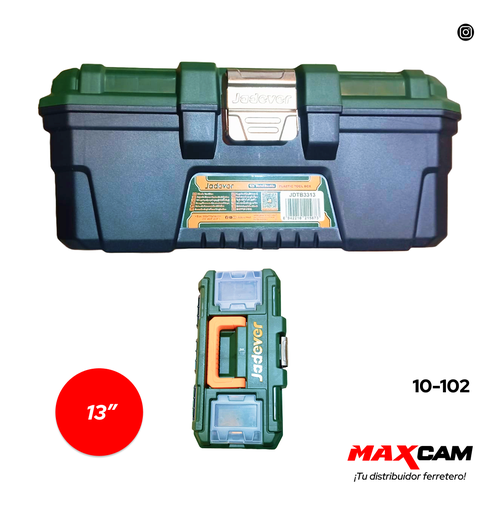 [10-102] CAJA HERRAMIENTA x 13 PULG PLAST JADEVER 10-102