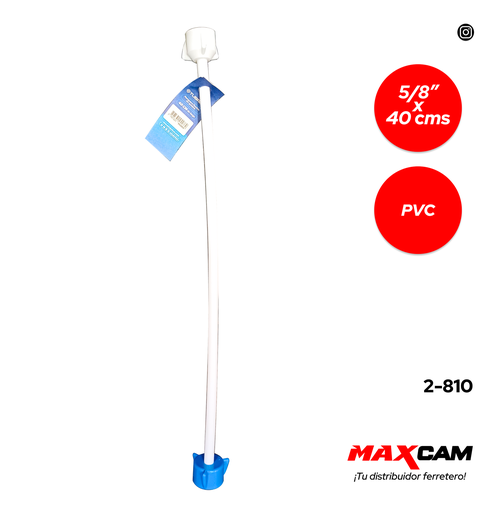 [2-810] CANILLA 1/2" x 5/8" x 40 CM TUBRICA 2-810
