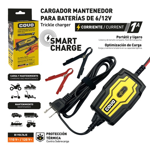 [10-094] CARGADOR DE BATERIA MINI COVO 10-094