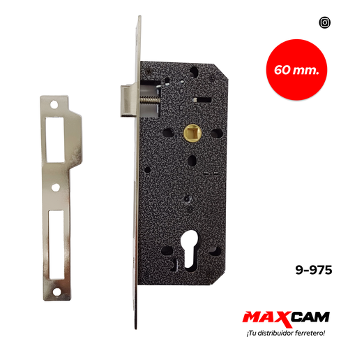 [9-975] CERRADURA EMBUTIR 45MM MAXI TOOLS 9-975
