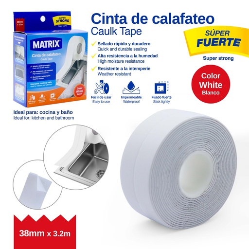 [10-185] CINTA DE CALAFATEO BLANCO MATRIX 10-185