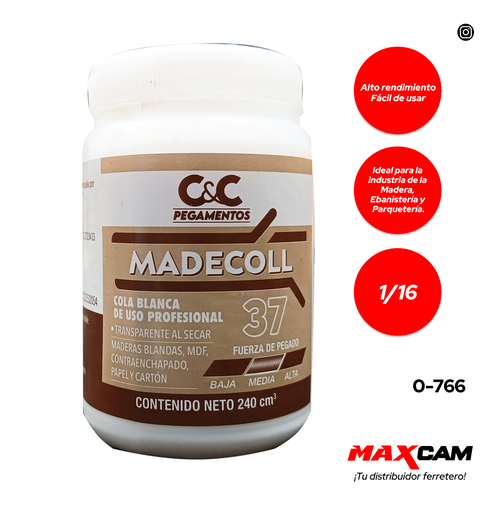 [0-766] [0-766] COLA BLANCA MADECOLL 37 x 1/16 GLN COUTTENYE 0-766
