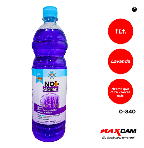 [0-840] DESINFECTANTE NO + OLORES LAVANDA 1 L DISORCA 0-840