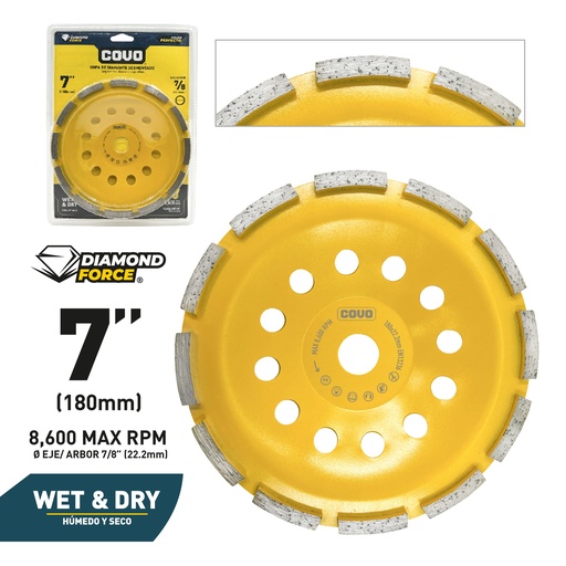 [10-181] [10-181] DISCO P/PULIR SEGMENTADO x 7" COVO 10-181