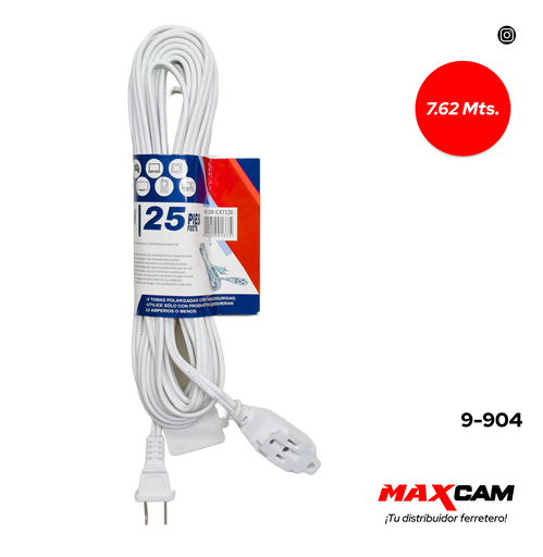 [9-904] EXTENSION ELECTRICA 7.62 MTS ORIX 9-904