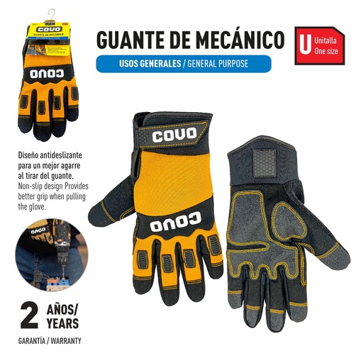 [9-974] GUANTES PARA MECANICO PAR COVO 9-974