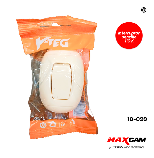 [10-099] INTERRUPTOR SENCILLO V-TEG 10-099