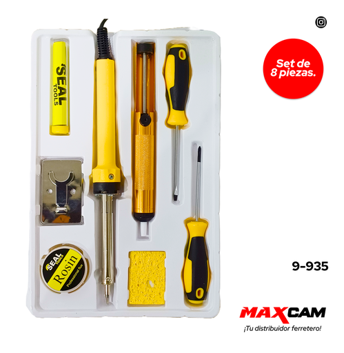 [9-935] JUEGO DE HERRAMIENTAS DE SOLDADURA x 8 PZAS SEAL TOOLS 9-935
