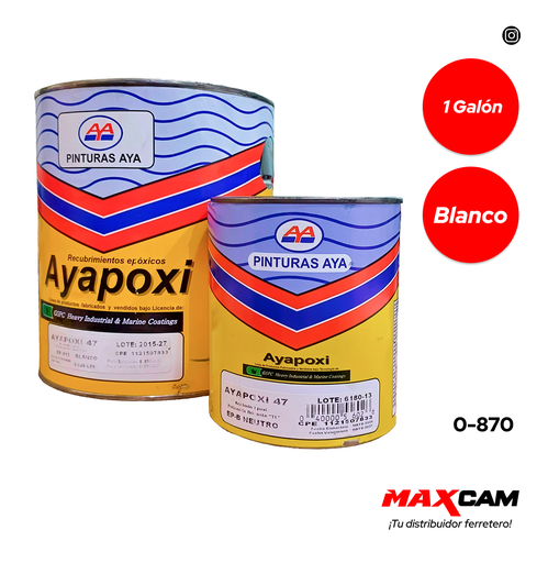 [0-870] [0-870] KIT ESMALTE EPOXI BLANCO AYA 0-870