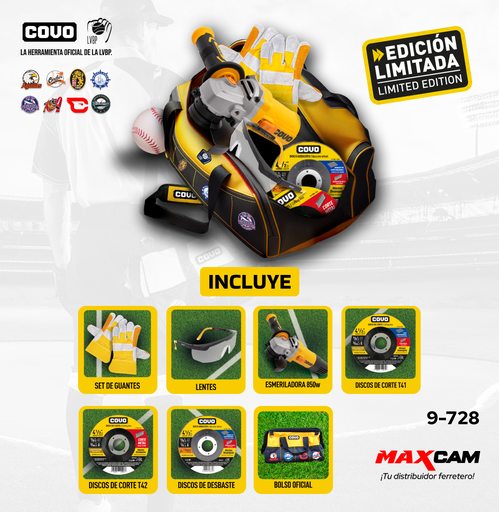 [9-728] KIT ESMERIL 4 1/2 LIGA LVBP COVO 9-728