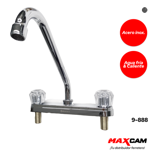 [9-888] LLAVE FREGADERO DOBLE GRIMAX 9-888