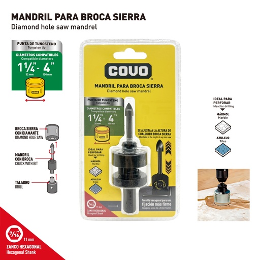 [10-215] MANDRIL P/SIERRA 7/16" COVO 10-215