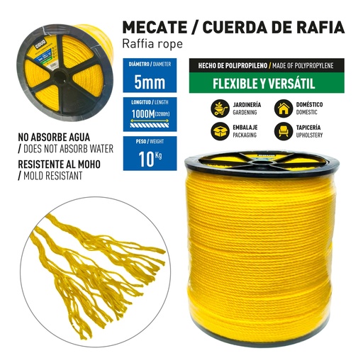 [10-008] MECATE AMAR RAFIA 3/16 x 10 KG COVO 10-008