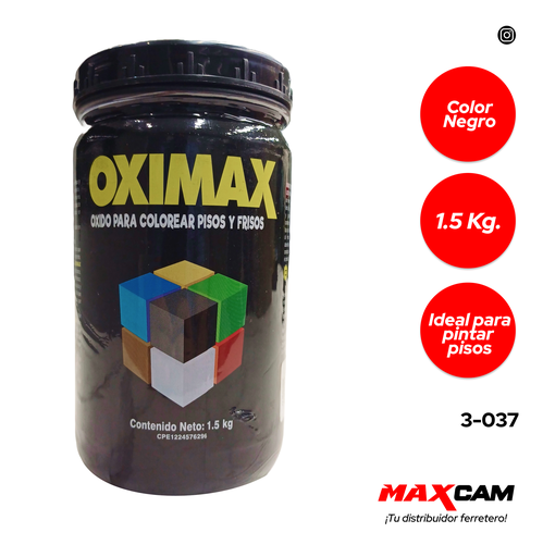 [3-037] OXIDO P/PISO NEGRO 1,5 KG OXIMAX 3-037