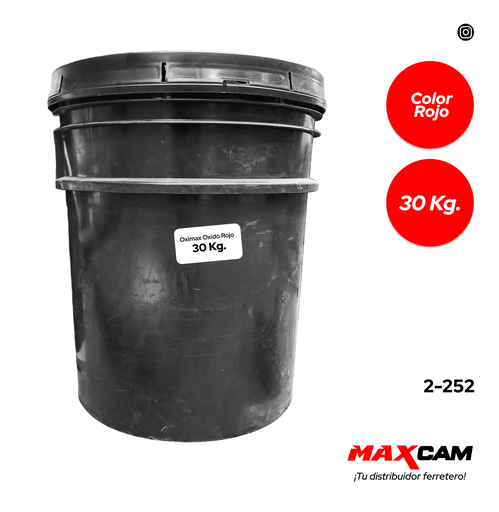 [2-252] OXIDO P/PISO ROJO CUÑETE (30KG) OXIMAX 2-252
