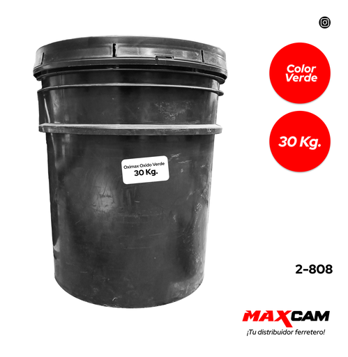 [2-808] OXIDO P/PISO VERDE CUÑETE (30KG) OXIMAX 2-808
