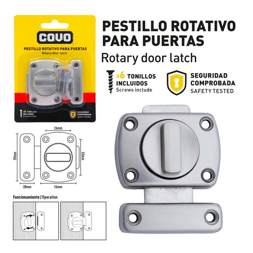 [9-814] PASADOR MARIPOSA PLATA COVO 9-814