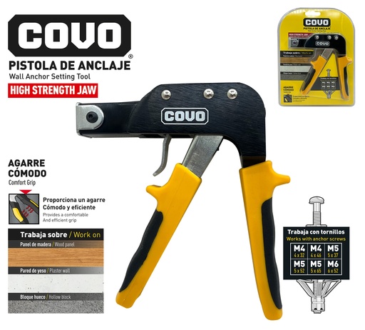 [10-090] PISTOLA DE ANCLAJE COVO 10-090