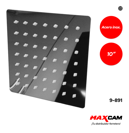 [9-891] REGADERA CUADRADA 10" GRIMAX 9-891