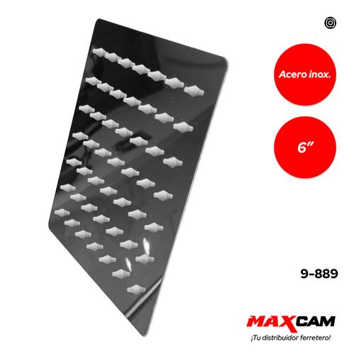 [9-889] REGADERA CUADRADA 6" GRIMAX 9-889