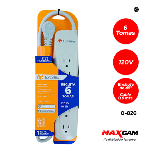 [0-826] REGLETA 6 TOMAS EXCELINE 0-826