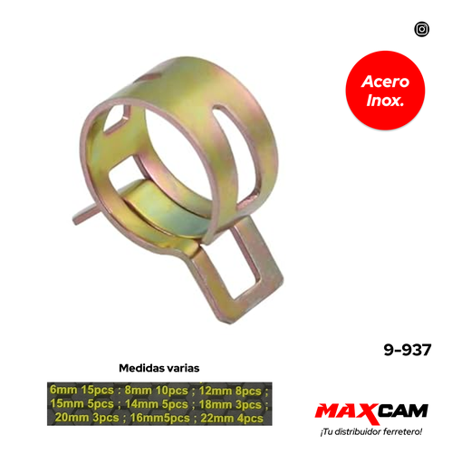 [9-937] SET ABRAZADERAS x 58 PZAS SEAL TOOLS 9-937