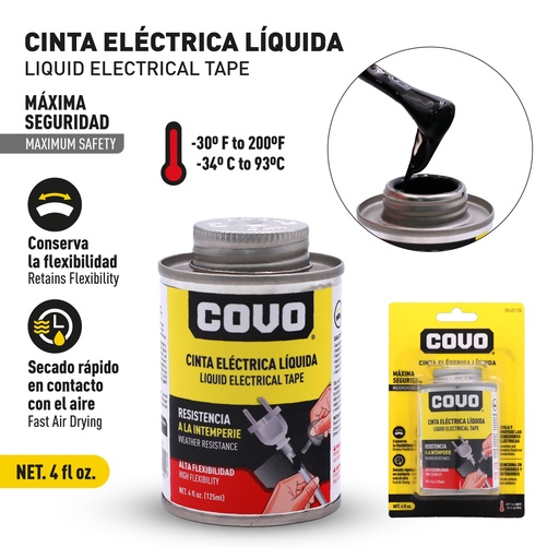 [10-213] TEIPE ELECTRICO LIQUIDO 125ML COVO 10-213