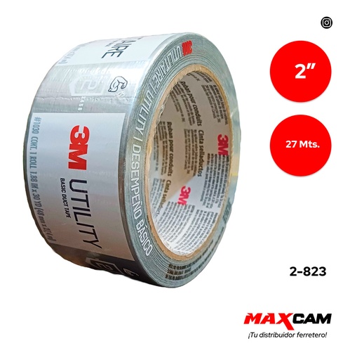 [2-823] TIRRO PLOMO BASICO 2" x 27 MTS 3M 2-823