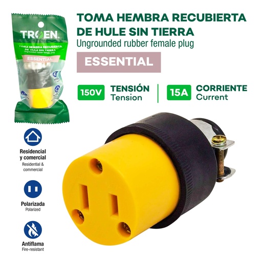[10-123] TOMA VINIL GOMA 2P TROEN 10-123