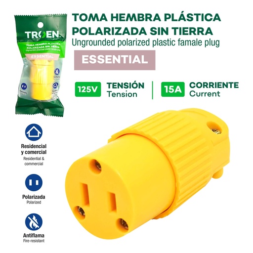 [10-126] TOMA VINIL PLASTICO 2P TROEN 10-126