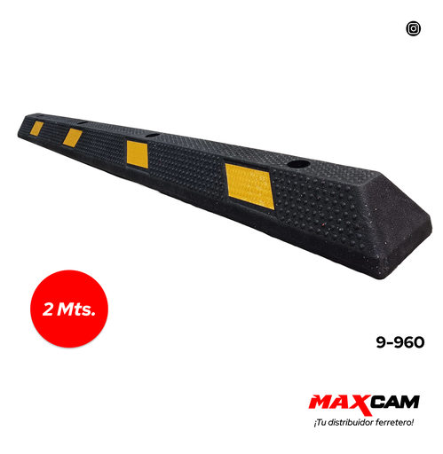 [9-960] TOPE DE GOMA P/ESTACIONAMIENTO 2 MTS MAXI TOOLS 9-960