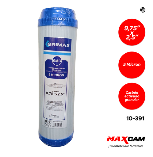 [10-391] CARTUCHO DE FILTRO CARBON GRIMAX 10-391