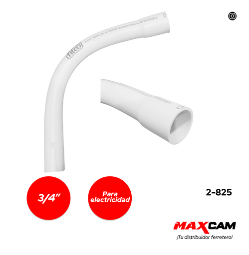 [2-825] CURVA 90° CONDUIT 3/4" FITCO 2-825