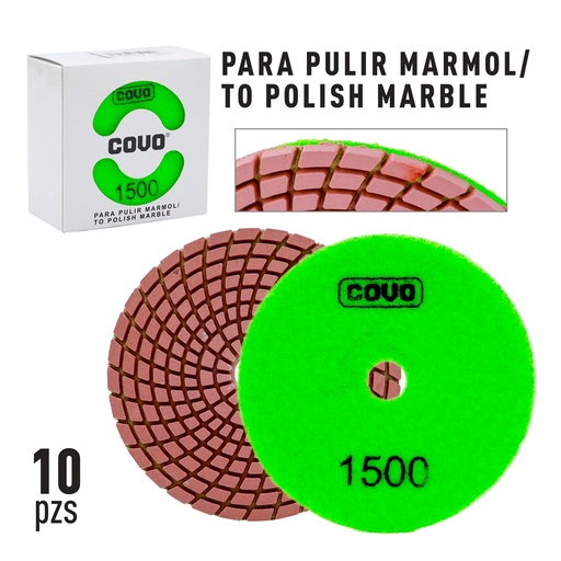 [10-397] DISCO P/PULIR MARMOL Y GRANITO DE 1500 COVO 10-397