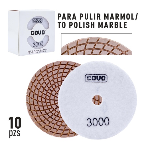 [10-398] [10-398] DISCO P/PULIR MARMOL Y GRANITO DE 3000 COVO 10-398
