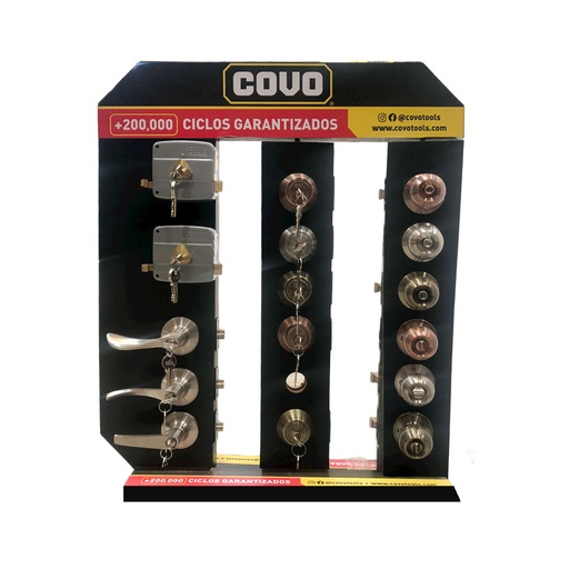 [9-007] EXHIBIDOR CERRADURAS COVO 9-007