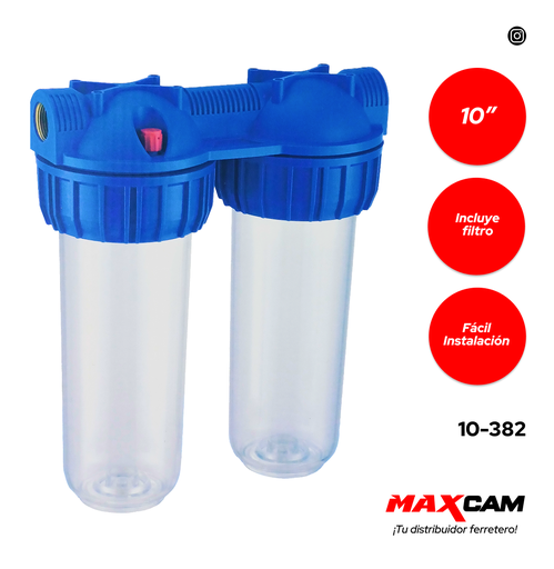 [10-382] FILTRO DE SEDIMENTOS DOBLE GRIMAX 10-382