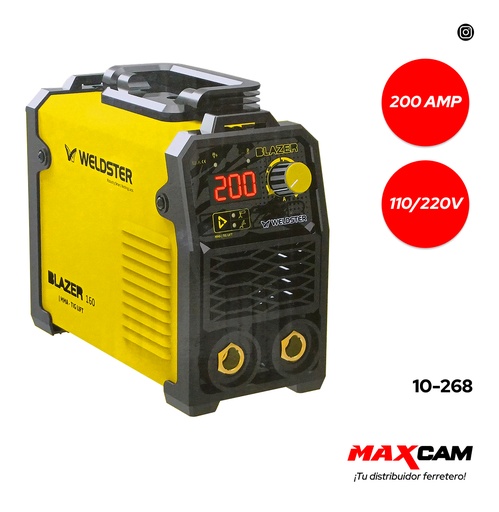 [10-268] INVERSOR SOLDADOR 200AMP 110/220 WELDSTER 10-268