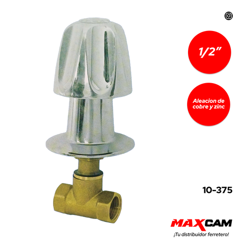 [10-375] LLAVE P/DUCHA INDIVIDUAL x 1/2 BRONCE GRIMAX 10-375