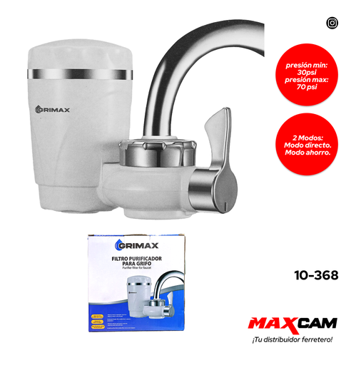 [10-368] PURIFICADOR DE AGUA P/GRIFERIA GRIMAX 10-368