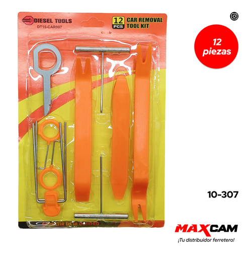 [10-307] SET REMOVEDOR P/CARRO 12 PCS DIESEL TOOLS 10-307
