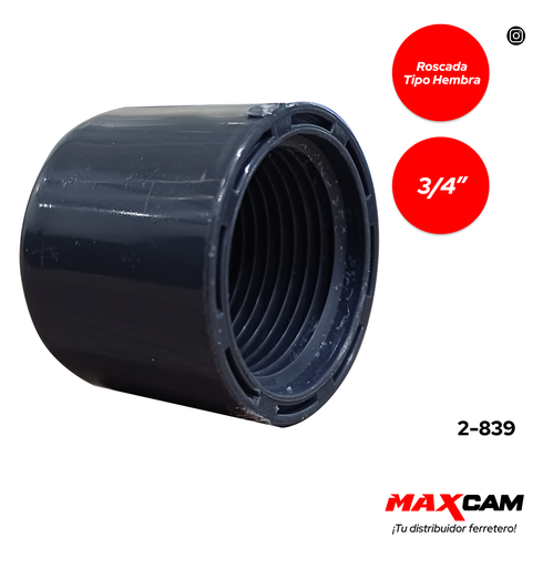 [2-839] TAPA HEMBRA ROSCADA AF 3/4" FITCO 2-839